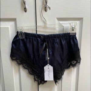 NWT In Bloom by Jonquil intimates PJ midnight blue lingerie sleep shorts
